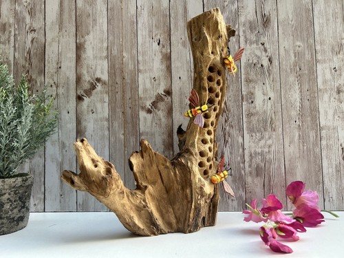 25cm bee hotel sculpture - bee,