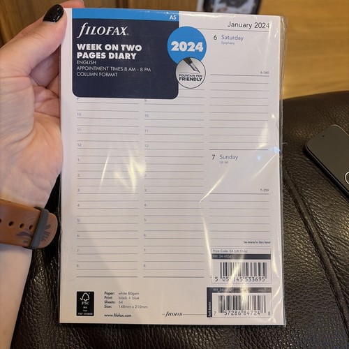 Filofax diary refills - refills, a5