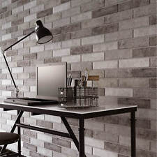 Grey Brick Effect Tiles Wall