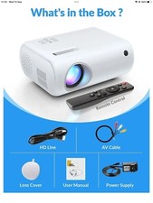 ClokoWe 6500 lumens 100 Inch Cinema Projector Gaming Film Android Portable TV