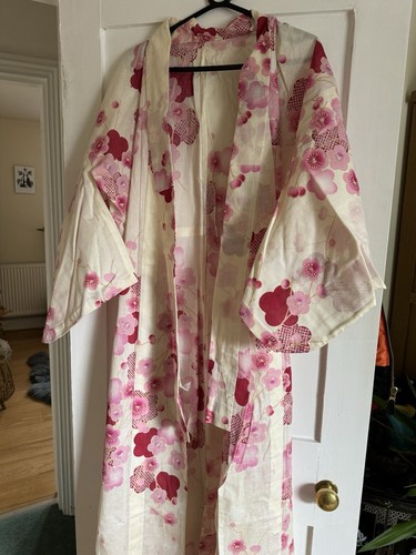Sakura print yukata - yukata, japan
