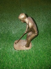 Golfer Golf Vintage Brass