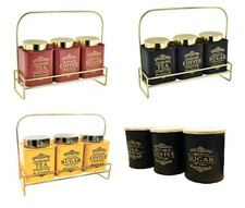 SET OF 3 TEA COFFEE SUGAR
