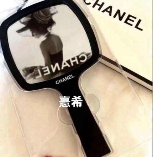 Chanel hand mirror black - chanel,