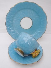 Aynsley 1930's Bufferfly Handle Tea Trio # 2