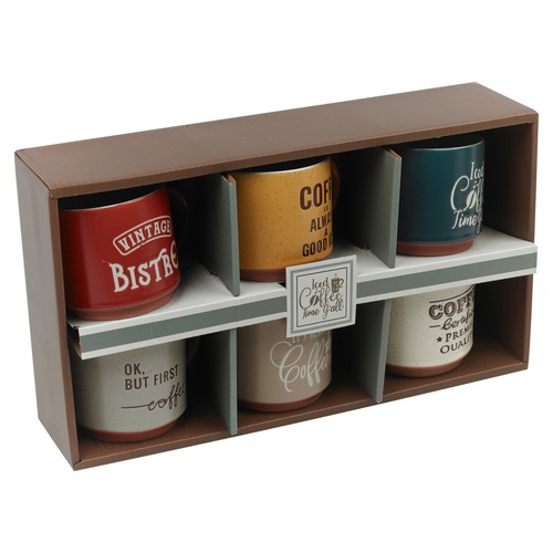 Coloured stoneware coffee - 6,