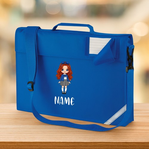 Personalised name book bag - name,