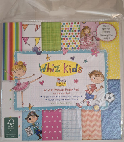 Whiz kids paper pad - kids, 6