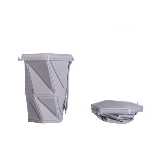 1pc collapsible cup with lid - collapsible,