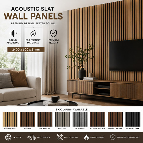 Acoustic slat wall panels - acoustic,
