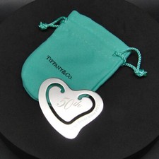 Tiffany & Co. Elsa Peretti Sterling Silver 925 50th Heart Bookmark Money Clip