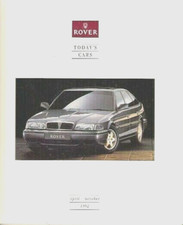 Rover Cars April-October 1992