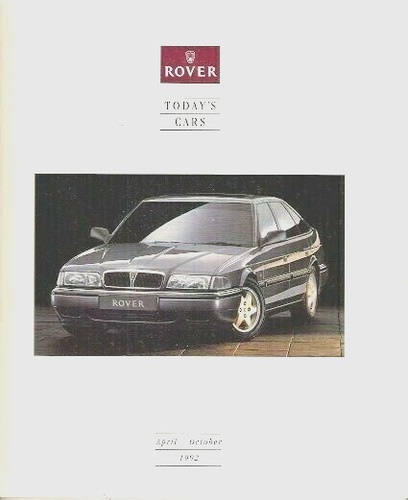 Rover cars april october 1992 - rover,