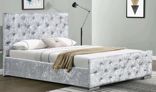 Double crushed velvet fabric - double,