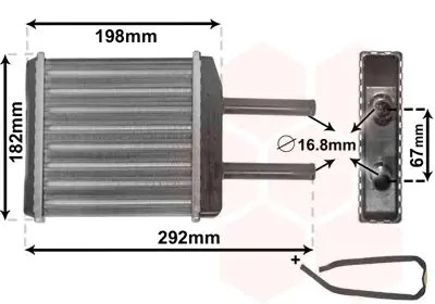 Heater core 81006024 - , van