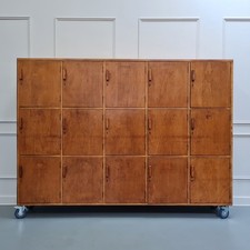 Vintage Wooden School Gym Lockers Free Delivery Eng/Wales
