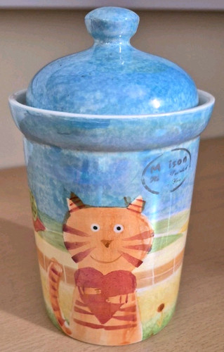 Maison handpainted ceramic cat - handpainted,