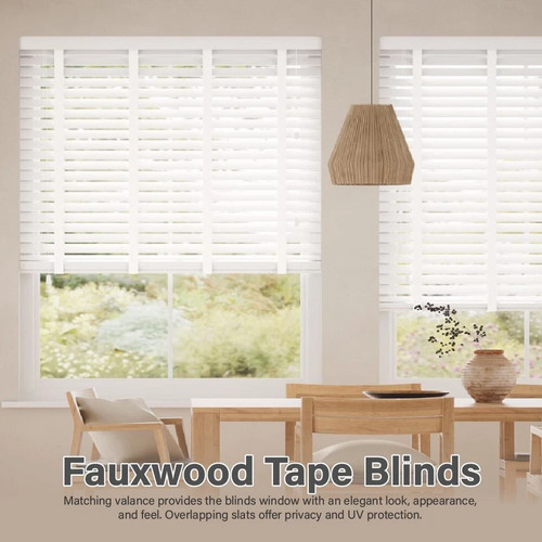 Faux wood venetian blinds - faux, 50mm