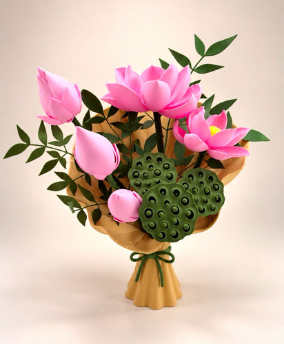Forever lotus flower bouquet - flower,
