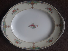 WH Grindley large oval platter 1930's ivory pattern