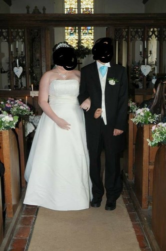 Ivory wedding dress size - , 16-18