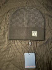 Louis Vuitton Black Neo Petit Damier Beanie Hat Old Season