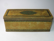 VINTAGE CRAWFORD'S CREAM CRACKERS BISCUITS Empty Keepcrisp Tin 1930s