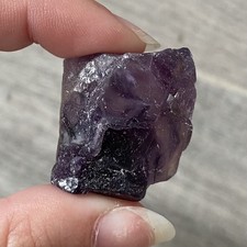 Purple  Fluorite - Crystal Rough / Raw Chunk Piece (Unpolished Mineral Gemstone)