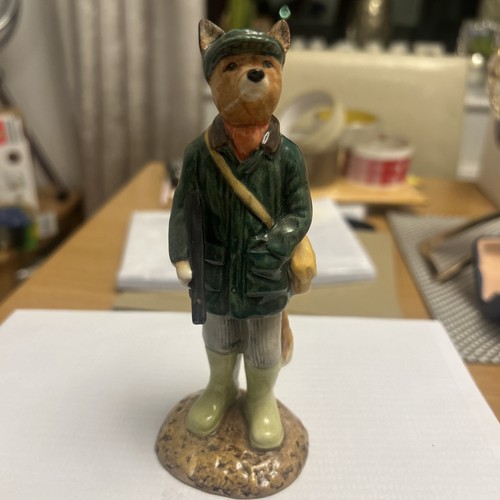 Ceramic fox hunter - fox,