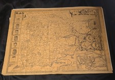 1610 County map of Essex  by John Speed - Reproduction 50x37 cm