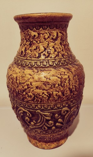 Signed ceramic jasba vase - signed,