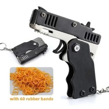 1PC Mini Keychain Gun Rubber