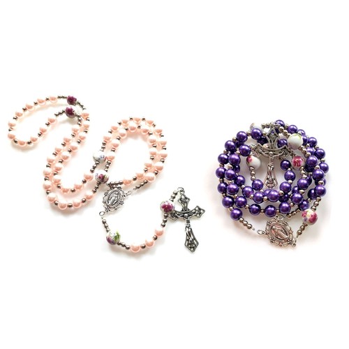Ceramic rustic pearl - ceramic, catholic