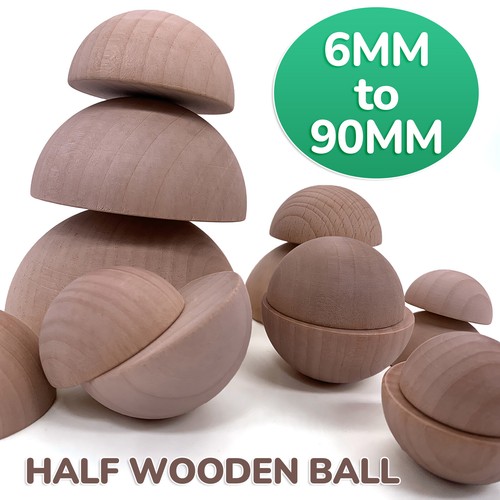 Half wooden ball - ball, natural