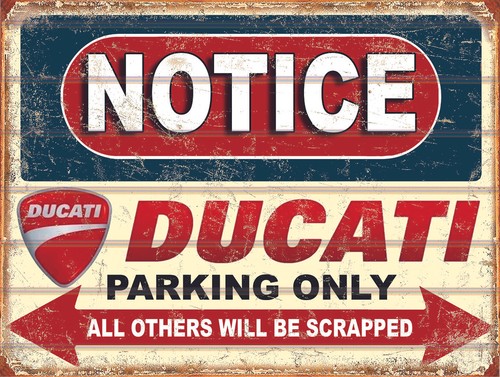 Notice ducati parking - parking, only
