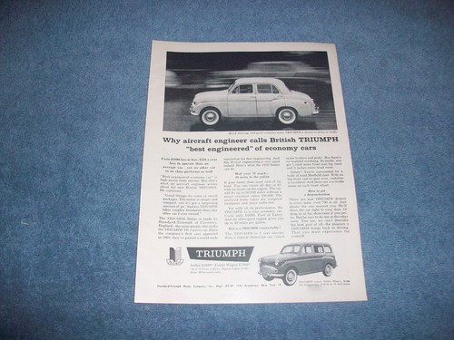 1959 triumph sedan - sedan, estate