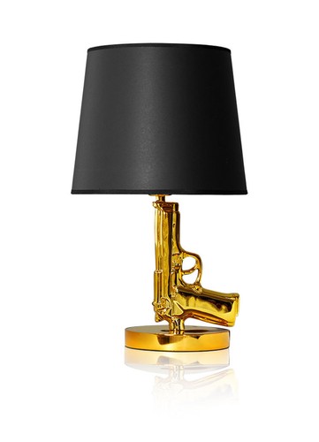 Gun table light - bedside, pistol