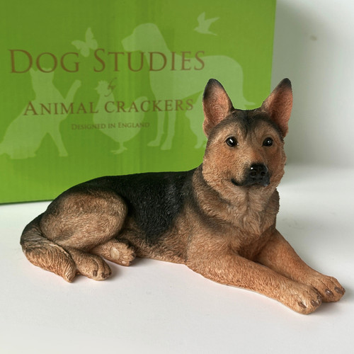 German shepherd laying - german,