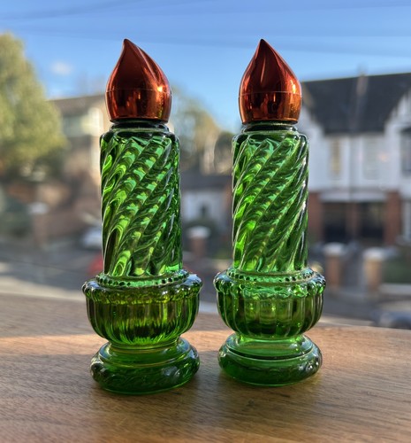 Vintage avon green glass - vintage,