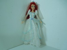 Disney Princess Doll Ariel Little Mermaid Wedding Dress with Shoes/Veil/Crown