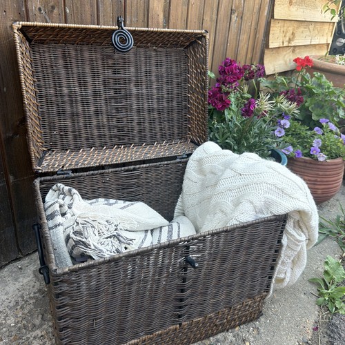 Vintage harrods basket trunk - vintage,