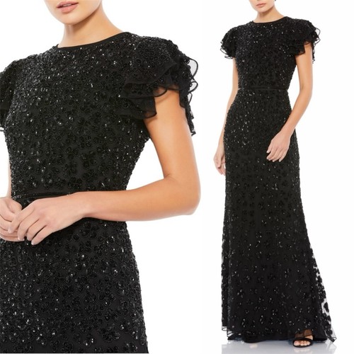 Mac duggal high neck flutter - mac,