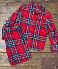 Red tartan pyjamas age 10-11 years boys girls unisex Christmas