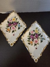 Vintage Pair of Lefton Floral