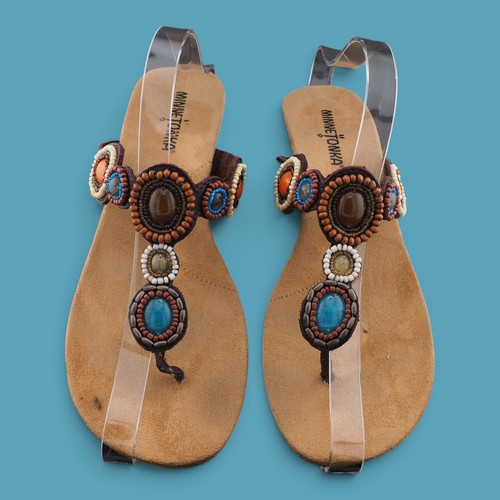 Minnetonka womens beaded wedge - minnetonka,