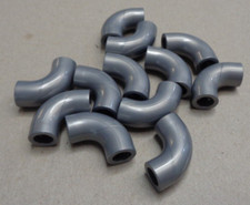 LEGO TECHNIC Parts & Pieces 25214 6335563 Elbow 90 deg Tube Flat Silver x12