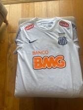 Neymar Jr #11 Santos 2011/12 Home Retro Jersey Size"Medium