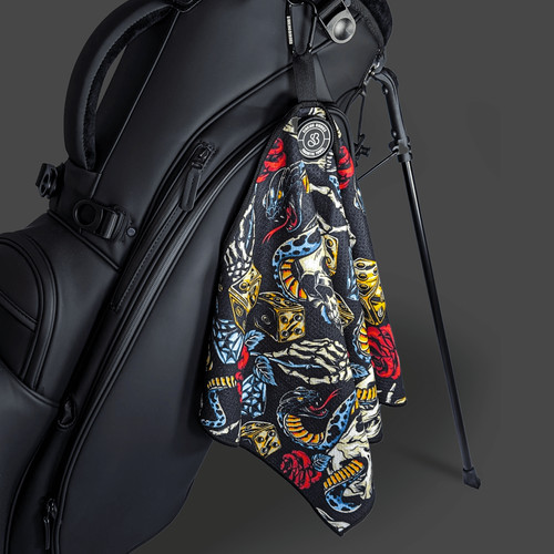Snake eyes magnetic - golf, towel