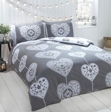 Skandi Heart Duvet Cover Brush