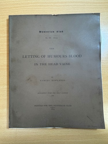 The letting humours blood - the,